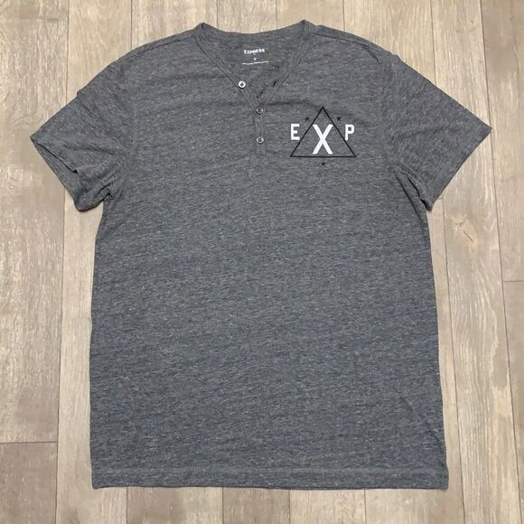 Mens Express‎ Shortsleeve 3 Button Shortsleeve Shirt - Picture 1 of 5